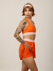 SHORT AIR ORANGE COM ROSA BUBBLE