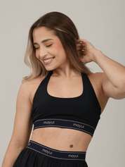 TOP NEW SINGLE PRETO COM AZUL NAVY