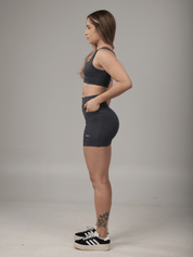 SHORT FLEX CINZA