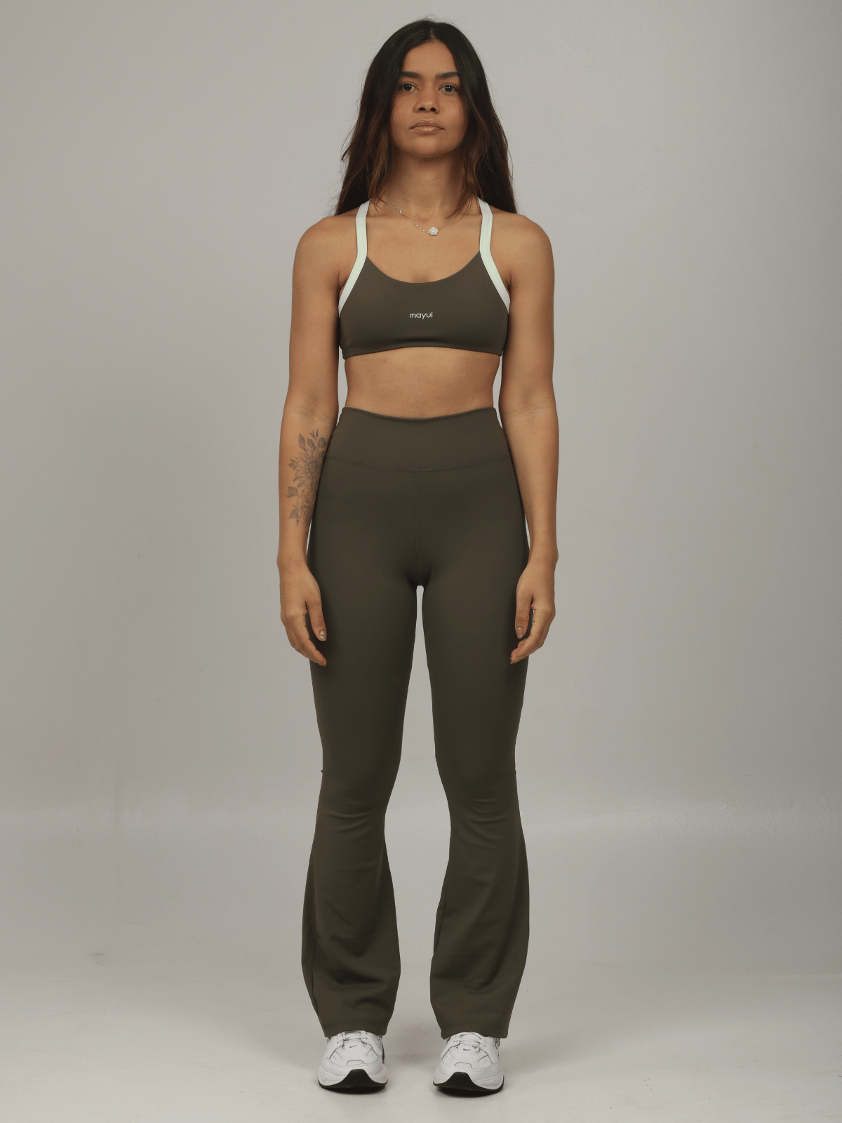 LEGGING FLARE VERDE CROCO